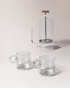 Glass French Press + Millennium Coffee Mugs