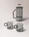 Glass French Press + Millennium Coffee Mugs